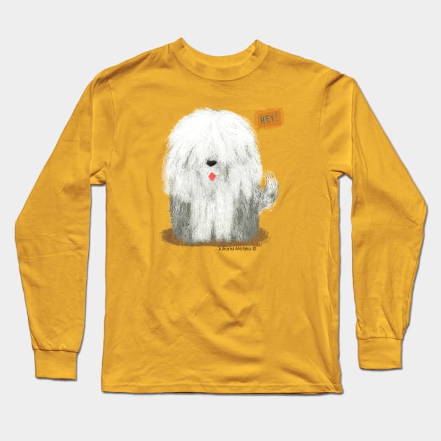 Old English Sheepdog Long Sleeve T-Shirt by julianamotzko